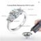 Anziw 3-Stone 3.6CT Moissanite Engagement Ring
