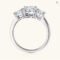 Anziw 3-Stone 3.6CT Moissanite Engagement Ring
