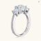 Anziw 3-Stone 3.6CT Moissanite Engagement Ring