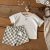 Baby Boy Summer Set Short Sleeve Plaid Shorts