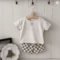 Baby Boy Summer Set Short Sleeve Plaid Shorts