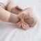 Baby Girls’ Korean Bow Leather-Sole Anti-Drop Walking Socks