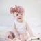 Baby Girls’ Shiny Sequin Bow Turban Beanie Cap