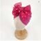 Baby Girls’ Shiny Sequin Bow Turban Beanie Cap