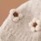 Baby Girls’ Windproof Knit Flower Ear-Protection Winter Bonnet