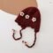 Baby Girls’ Windproof Knit Flower Ear-Protection Winter Bonnet