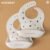Baby Silicone Bib Waterproof Adjustable Cherry Print