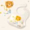 Baby Silicone Bib Waterproof Adjustable Cherry Print