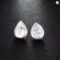 Baroque Natural Pearl Square Stud Earrings 925 Silver