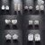 Baroque Natural Pearl Square Stud Earrings 925 Silver
