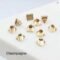 Blue Volcano Square Cone Gold Back Rhinestones DIY
