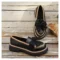 Bowknot Loafers Platform Loafers Slip On Women Flats