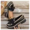Bowknot Loafers Platform Loafers Slip On Women Flats