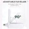 CHENBEN E27 Foldable Fan LED Bulb
