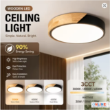 Ceiling Light Wood Chandelier Ceiling Lamp Modern LED