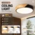 Ceiling Light Wood Chandelier Ceiling Lamp Modern LED