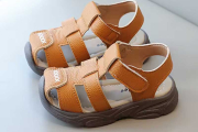 Children’s Vintage PU Leather Anti-Slip Soft-Sole Summer Sandals