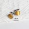 Classic Solid Gold Bow Tie Pocket Square Set