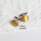Classic Solid Gold Bow Tie Pocket Square Set