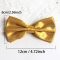 Classic Solid Gold Bow Tie Pocket Square Set