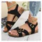 Cork Sandals Flat Sandals Beach Shoes Women Summer