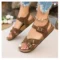Cork Sandals Flat Sandals Beach Shoes Women Summer