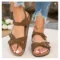 Cork Sandals Flat Sandals Beach Shoes Women Summer