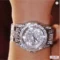 Crystal Watch Steel Watch Quartz Watch Women Luxury