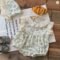 Cute Flower Baby Girl Bodysuit 98% Cotton 0-24M