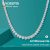 KNOBSPIN 3-Claw D VVS1 Moissanite Tennis Necklace