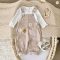 Embroidery Knit Sleeveless Romper Newborn Baby Summer