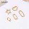 FINRUSIAC 14K Gold Plated Brass DIY Spring Clasp