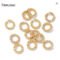FINRUSIAC 14K Gold Plated Twisted Open Jump Rings