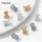 FINRUSIAC 14K Gold Plated Zircon Spacer Beads