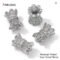 FINRUSIAC 14K Gold Plated Zircon Spacer Beads