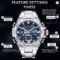FOXBOX Men’s 5ATM Waterproof Luminous Digital Quartz Watch