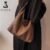 FOXER Women’s Shoulder Bag – Classic Split Leather & Microfiber Handbag Set