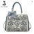 FOXER Women’s Split Leather Classic Embroidery Tote Handbag