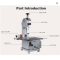 FactoryCommercial 650W Electric Frozen Meat Cutter