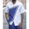 Fashion Men’s 2-Piece Harajuku Retro Summer Suit