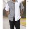 Fashion Men’s 2-Piece Harajuku Retro Summer Suit