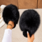 Fluffy Slippers Plush Slides Warm Shoes Women Winter