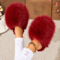 Fluffy Slippers Plush Slides Warm Shoes Women Winter