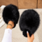 Fluffy Slippers Plush Slides Warm Shoes Women Winter