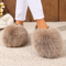 Fluffy Slippers Plush Slides Warm Shoes Women Winter
