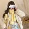Sweet Japanese Plush Cartoon Winter Scarf