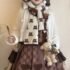 Sweet Japanese Lace Shirt Skirt Set