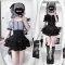 Japanese Summer Off-Shoulder Shirt Skirt Set