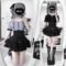 Japanese Summer Off-Shoulder Shirt Skirt Set