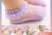 Girls’ Lace Ruffle Breathable Summer Princess Dress Socks